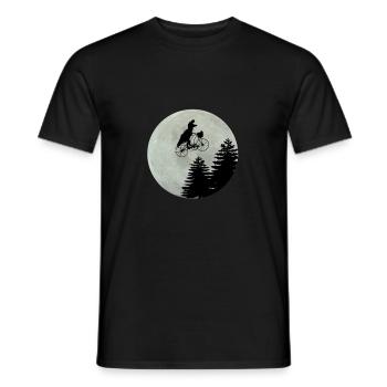 farrad Dino Dinosaurier Mond Vollmond Geschenk fun - Männer T-Shirt - Schwarz - Vorne - AI Model Male 178 light (178cm)