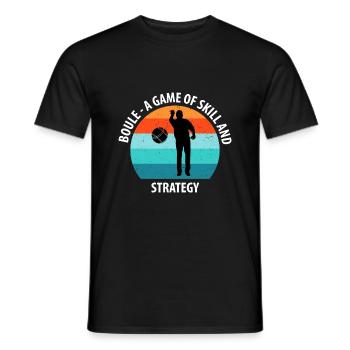 Boule Petanque Boccia Boules - Männer T-Shirt - Schwarz - Vorne - AI Model Male 178 light (178cm)