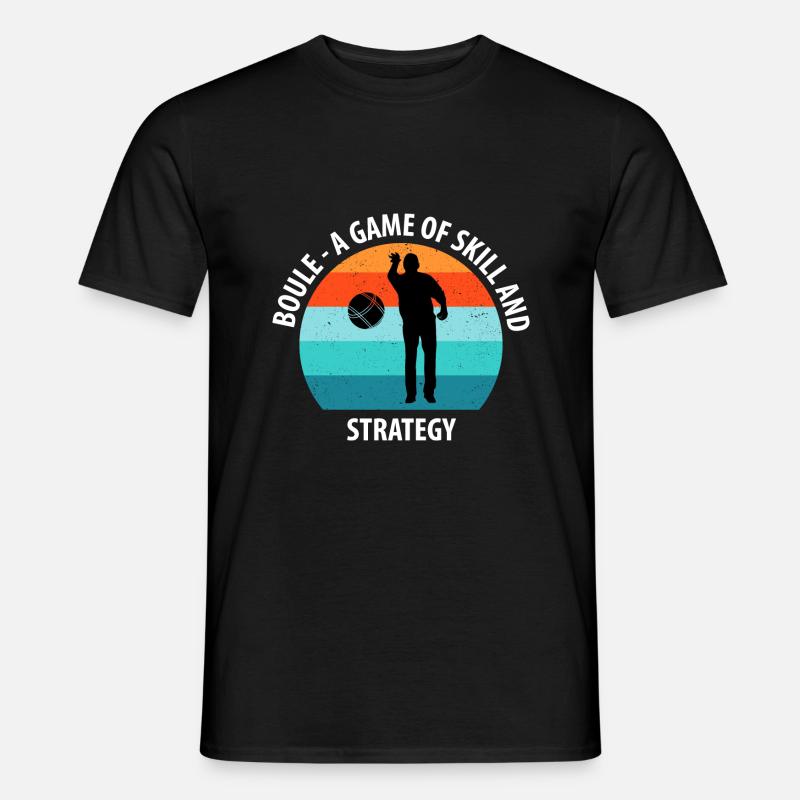 Boule Petanque Boccia Boules - Männer T-Shirt - Schwarz