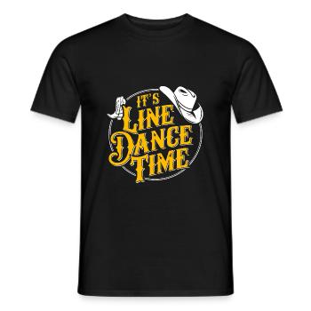 Danse en ligne Danse en ligne Danse en ligne Danse - T-shirt homme - noir - Devant - AI Model Male 178 light (178cm)