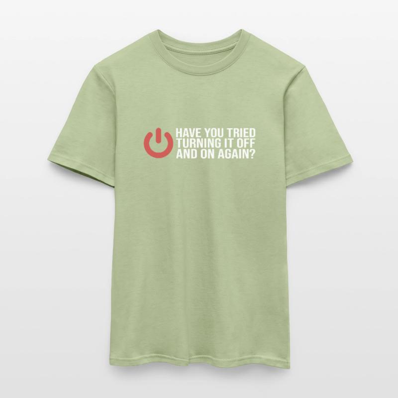 Programmer turn it off and on Coder Computer scientist Men's T-Shirt