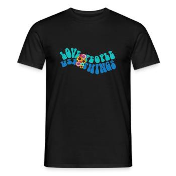 LOVE PEOPLE USE THINGS - Men's T-Shirt - black - Front - AI Model Male 178 light (178cm)