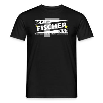 Fischer Ding - Männer T-Shirt - Schwarz - Vorne - AI Model Male 178 light (178cm)