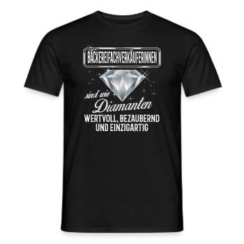 Bäckereifachverkäuferin Bäckerin Geschenk Bäckerei - Männer T-Shirt - Schwarz - Vorne - AI Model Male 178 light (178cm)