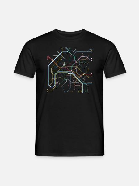 metro - Männer T-Shirt - Schwarz
