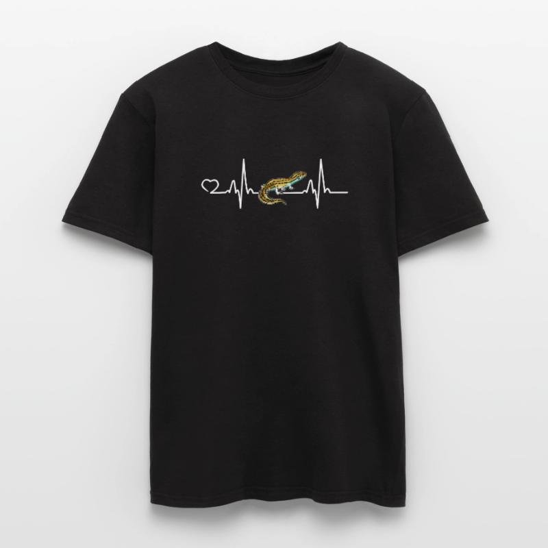 Leopardgecko Evolution Eidechse Reptilien Geschenk Männer T-Shirt
