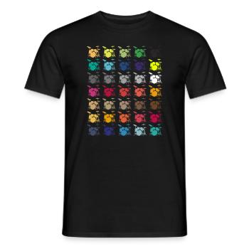 Joueur de tambour Tambours de percussion - T-shirt homme - noir - Devant - AI Model Male 178 light (178cm)