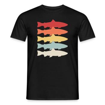 Pêcher Cadeau Steelhead Truite Arc-en-ciel Poisson - T-shirt homme - noir - Devant - AI Model Male 178 light (178cm)