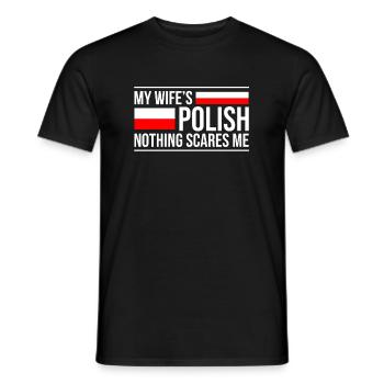 Cadeau d'anniversaire de mariage de l'épouse - T-shirt homme - noir - Devant - AI Model Male 178 light (178cm)