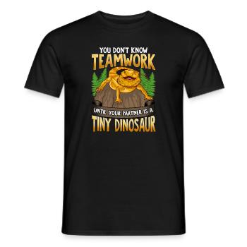 Bartagame Lézard Animal Pogona Reptile - T-shirt homme - noir - Devant - AI Model Male 178 light (178cm)