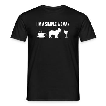 Pet Cocker Spaniel Dog Sweet Puppy Owner - Men's T-Shirt - black - Front - AI Model Male 178 light (178cm)
