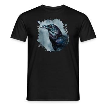 Raven | rave - Men's T-Shirt - black - Front - AI Model Male 178 light (178cm)
