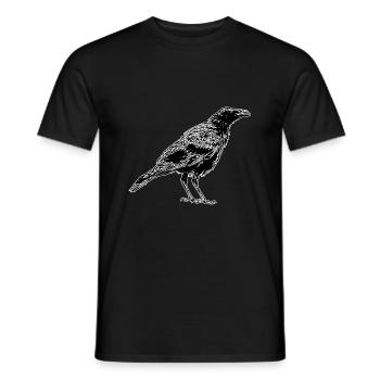 Crow - Men's T-Shirt - black - Front - AI Model Male 178 light (178cm)