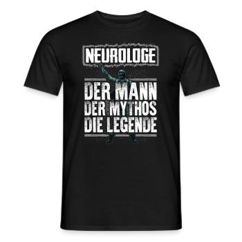 NEUROLOGE - Mythos - Männer T-Shirt - Schwarz - Vorne - AI Model Male 178 light (178cm)