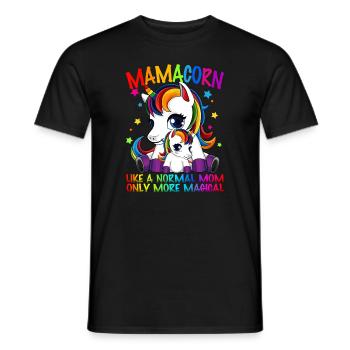 Mamacorn - Muttertag - Männer T-Shirt - Schwarz - Vorne - AI Model Male 178 light (178cm)