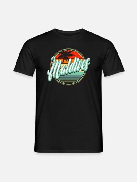 Summer Beach Holiday - Maldives - Men's T-Shirt - black