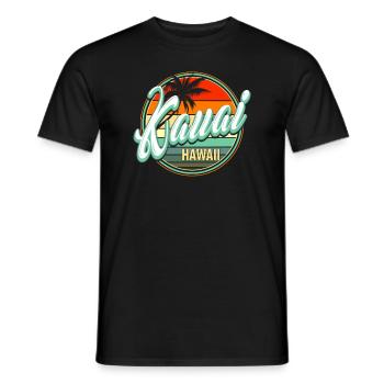 Summer Beach Holiday - Kauai Hawaii - Men's T-Shirt - black - Front - AI Model Male 178 light (178cm)