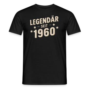 Légendaire depuis 1960 - T-shirt homme - noir - Devant - AI Model Male 178 light (178cm)