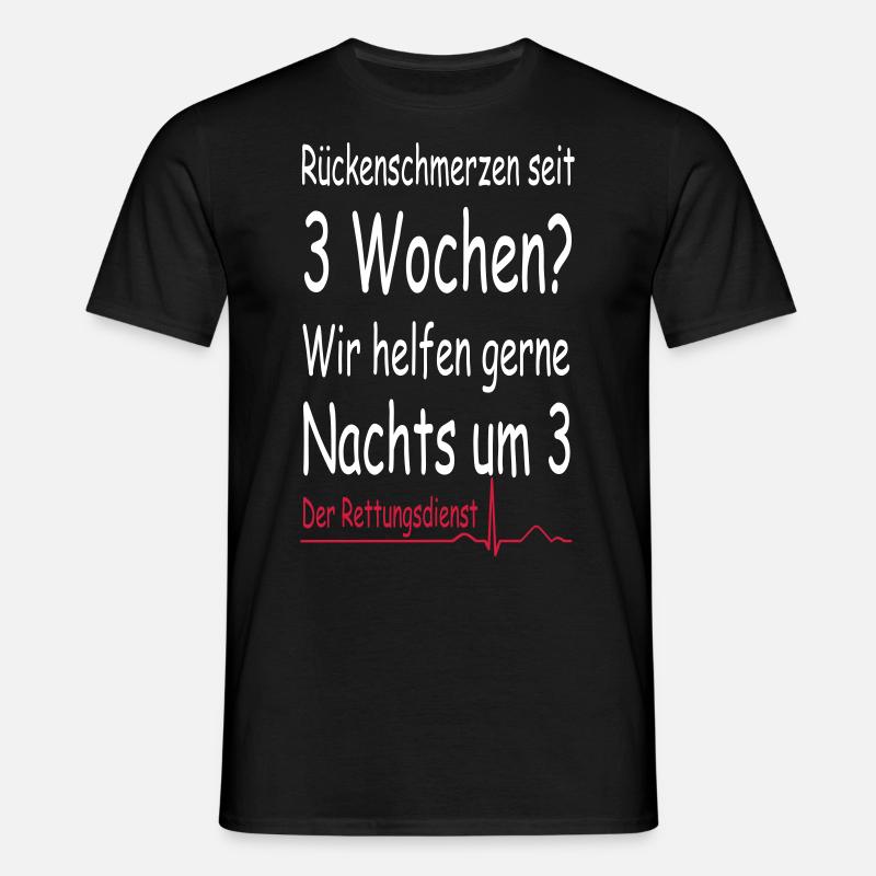 Rettungsdienst der Klassiker - Männer T-Shirt - Schwarz