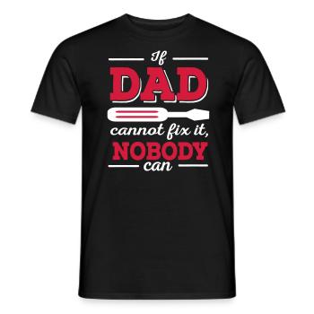 dad - Männer T-Shirt - Schwarz - Vorne - AI Model Male 178 light (178cm)