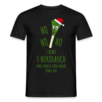 Ugly Christmas Nikolauch - Männer T-Shirt - Schwarz - Vorne - AI Model Male 178 light (178cm)