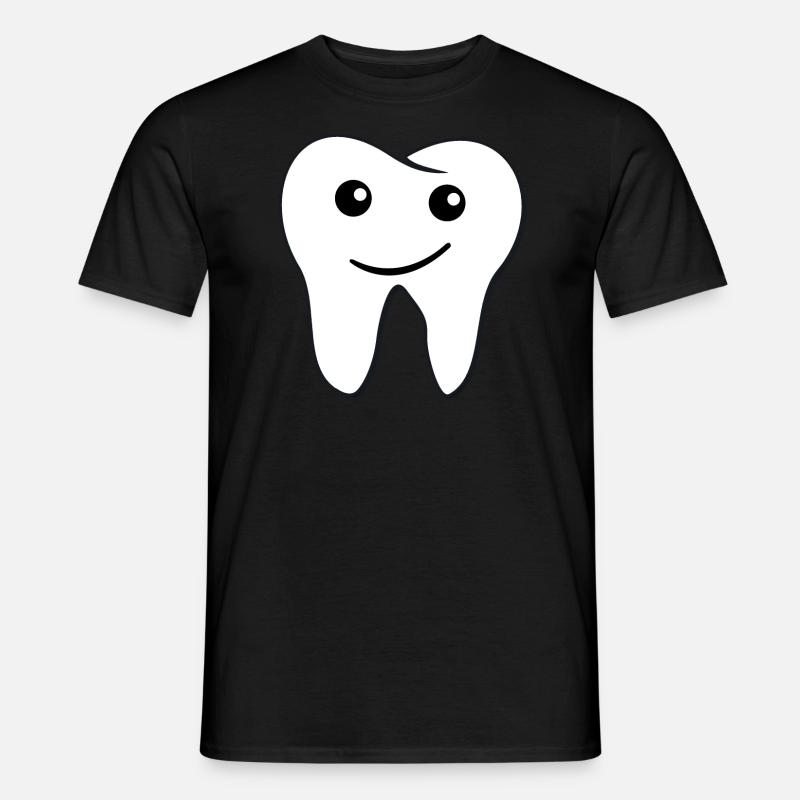 Zahn - Männer T-Shirt - Schwarz