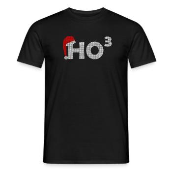 HOHOHO Noël HO haute 3 christmascontest - T-shirt homme - noir - Devant - AI Model Male 178 light (178cm)