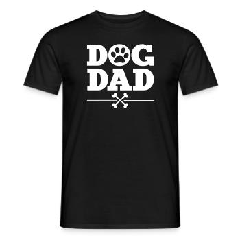Dog Dad - Männer T-Shirt - Schwarz - Vorne - AI Model Male 178 light (178cm)
