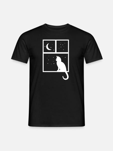cat - Men's T-Shirt - black