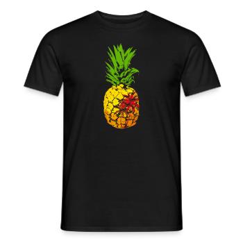 Ananas Plage Ananas - T-shirt homme - noir - Devant - AI Model Male 178 light (178cm)