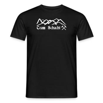 Erzgebirge Team Aue Schacht Fußball Geschenk Berge - Männer T-Shirt - Schwarz - Vorne - AI Model Male 178 light (178cm)