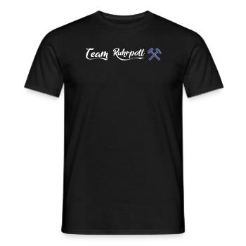 Schalke Team Ruhrpott Fussball Schalker Geschenk - Männer T-Shirt - Schwarz - Vorne - AI Model Male 178 light (178cm)