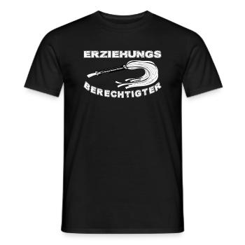 Erziehungsberechtigter - Männer T-Shirt - Schwarz - Vorne - AI Model Male 178 light (178cm)