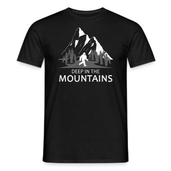 bergwandern mountain-adventure alpin via ferrata - Männer T-Shirt - Schwarz - Vorne - AI Model Male 178 light (178cm)