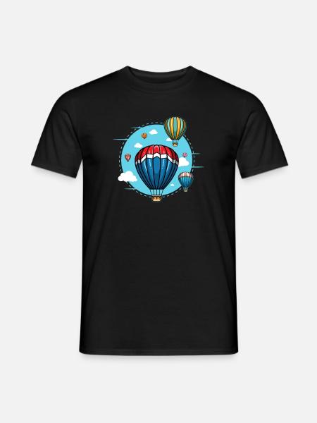 Hot Air Balloon Driving for Hot Air Balloon Pilots - Men's T-Shirt - black