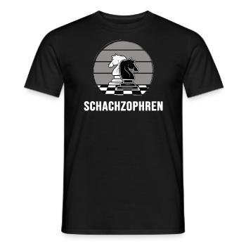 schach schachbrett schachspieler schachmatt - Männer T-Shirt - Schwarz - Vorne - AI Model Male 178 light (178cm)