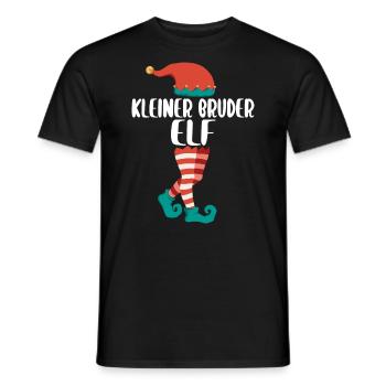 Weihnachts Elf Partnerlook Design Xmas Elfen - Männer T-Shirt - Schwarz - Vorne - AI Model Male 178 light (178cm)