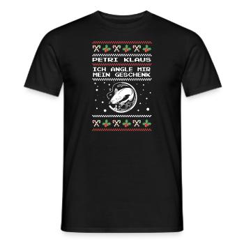 Petri Klaus Angle Mir Mein Geschenk Weihnachten - Männer T-Shirt - Schwarz - Vorne - AI Model Male 178 light (178cm)