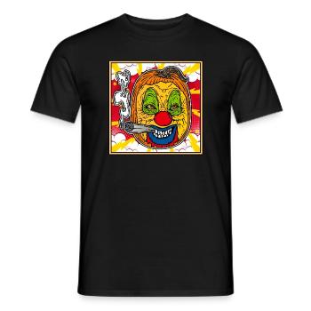 MONSTER CLOWN PUMPKIN Halloween Apokalypse Horror - Männer T-Shirt - Schwarz - Vorne - AI Model Male 178 light (178cm)