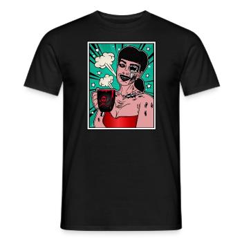 PRETTY ZOMBIE Halloween Apokalypse Horror Monster - Männer T-Shirt - Schwarz - Vorne - AI Model Male 178 light (178cm)