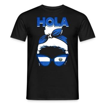El Salvador Woman - Men's T-Shirt - black - Front - AI Model Male 178 light (178cm)
