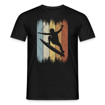 Style rétro Wellenreiter Kick Out Surfer - T-shirt homme - noir - Devant - AI Model Male 178 light (178cm)