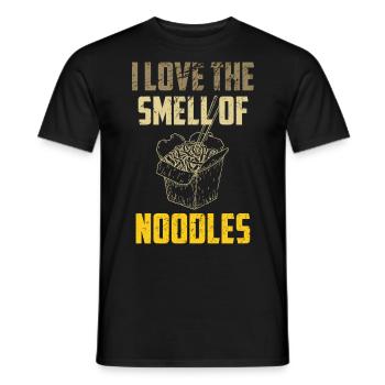 Chinese Food Lover I Love The Smell Of Stir Fried - Men's T-Shirt - black - Front - AI Model Male 178 light (178cm)