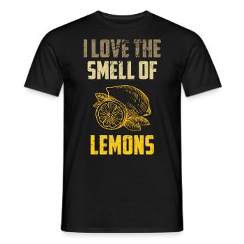 Citrons J’aime L’odeur Des Citrons Agrumes Lo - T-shirt homme - noir - Devant - AI Model Male 178 light (178cm)