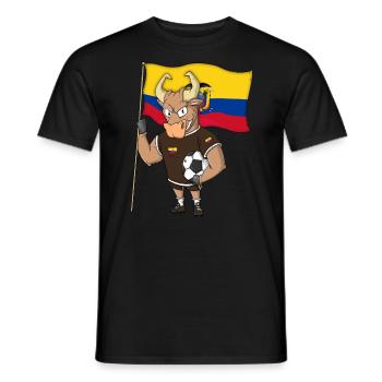 Taureau Fan Equateur - T-shirt homme - noir - Devant - AI Model Male 178 light (178cm)
