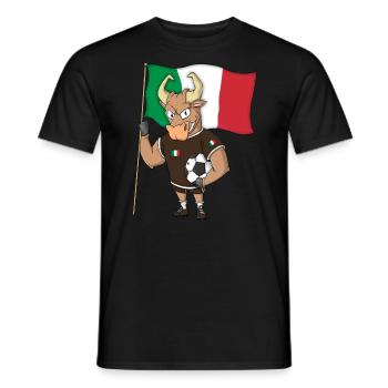 Taureau Fan Italie - T-shirt homme - noir - Devant - AI Model Male 178 light (178cm)
