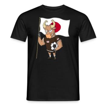 Taurus Fan Japan - Men's T-Shirt - black - Front - AI Model Male 178 light (178cm)