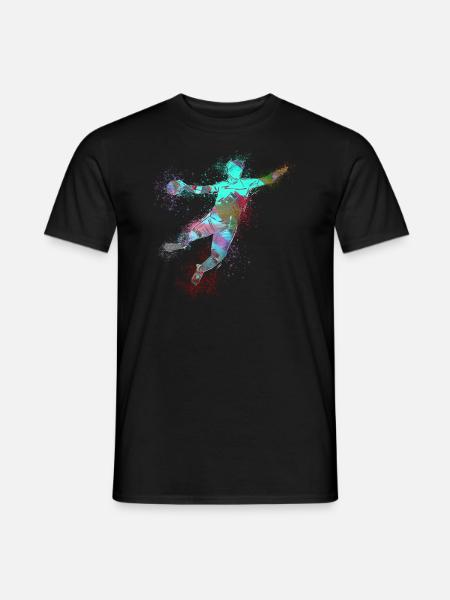 Handball, handballer, beach handball,graffiti - Men's T-Shirt - black