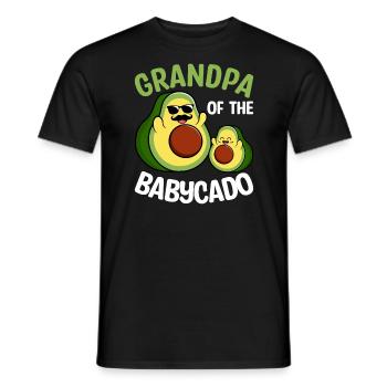 Grandfather of Babycado Guacamole Avocado Lover - Men's T-Shirt - black - Front - AI Model Male 178 light (178cm)