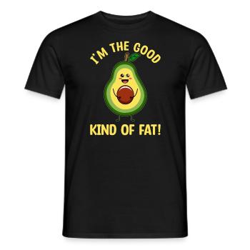 Good type of fats - Men's T-Shirt - black - Front - AI Model Male 178 light (178cm)